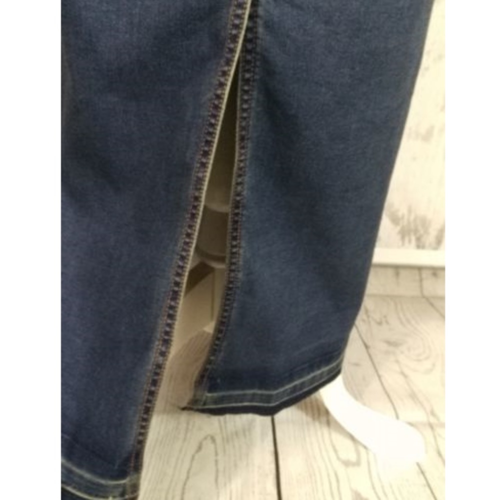 Long maternity denim jean skirt NWT gift 38.5"  - Picture 6 of 7